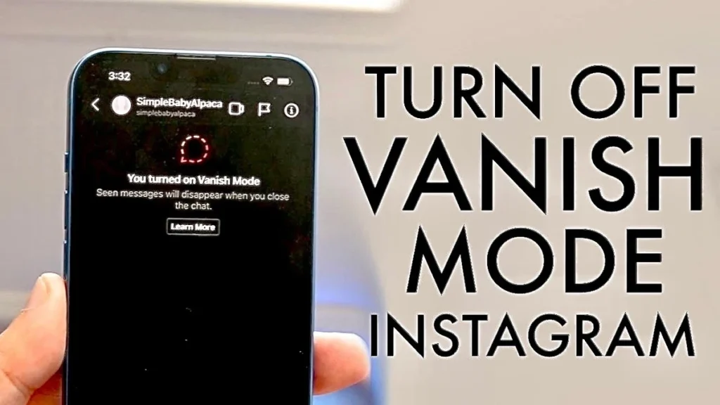 how to turn off vanish mode on instagram